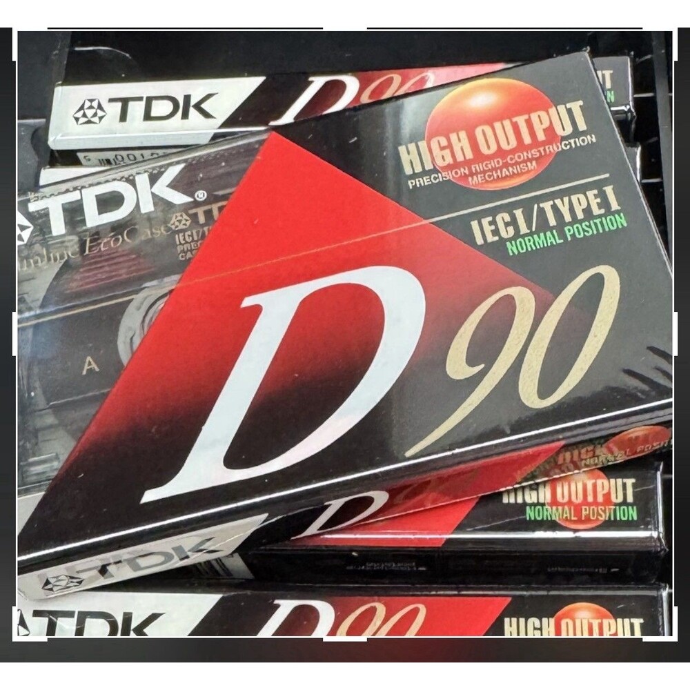TDK D90 Cassette Tape Type 1 High Output New Sealed Mixtape Ready